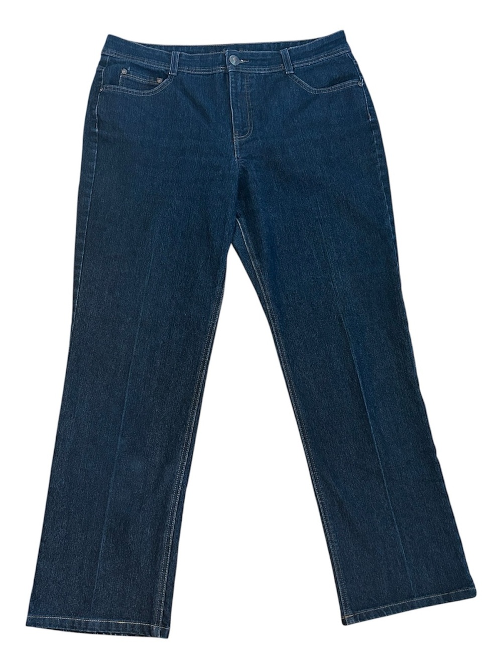 Charter Club Dark Blue Classic Fit Straight Leg Jeans Like New Size 14